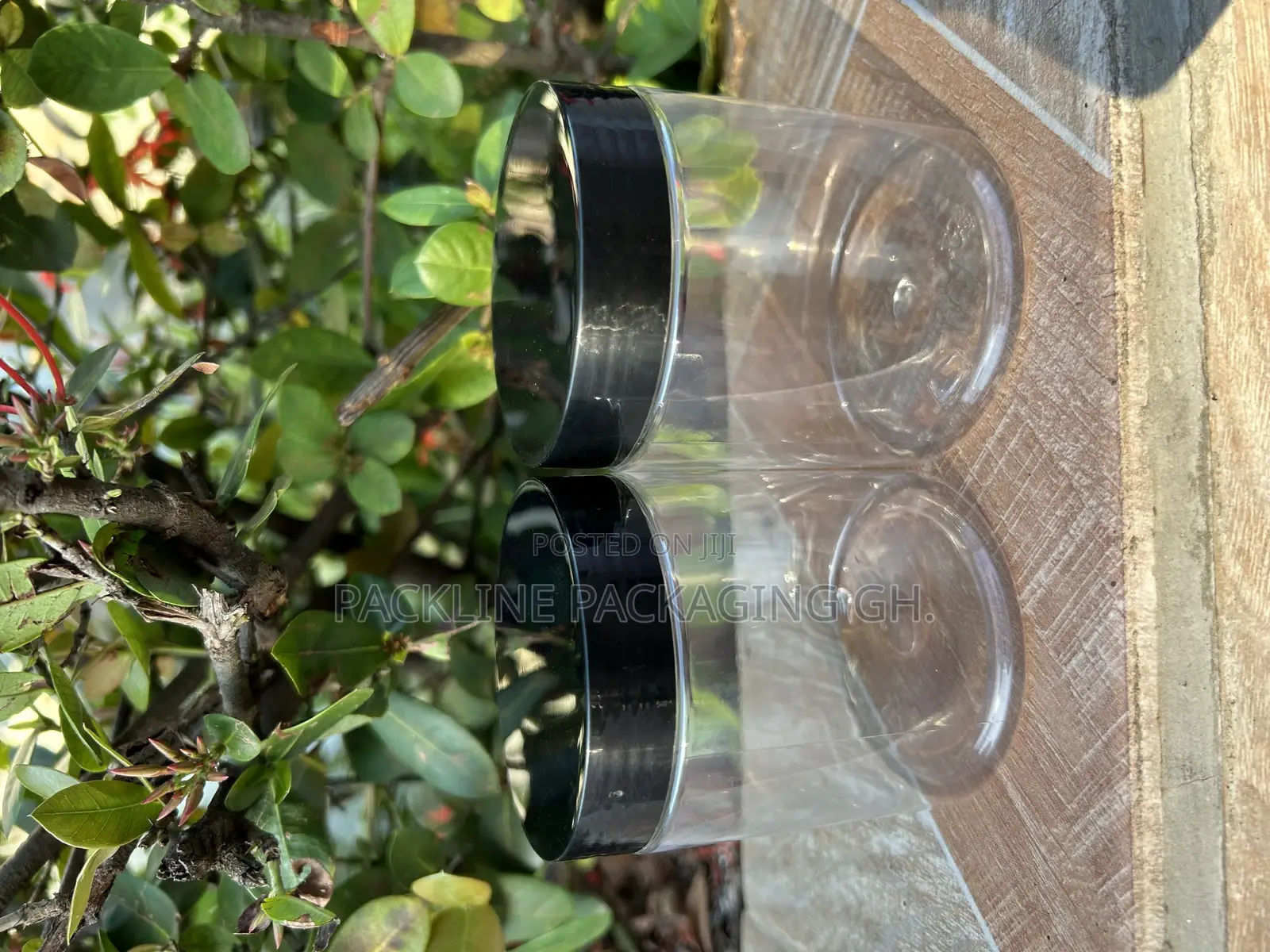 250ml Empty Transparent Pet Cosmetics Jars Container