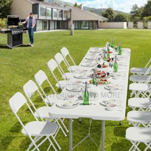 6ft Heavy Duty Plastic Folding Dining Table