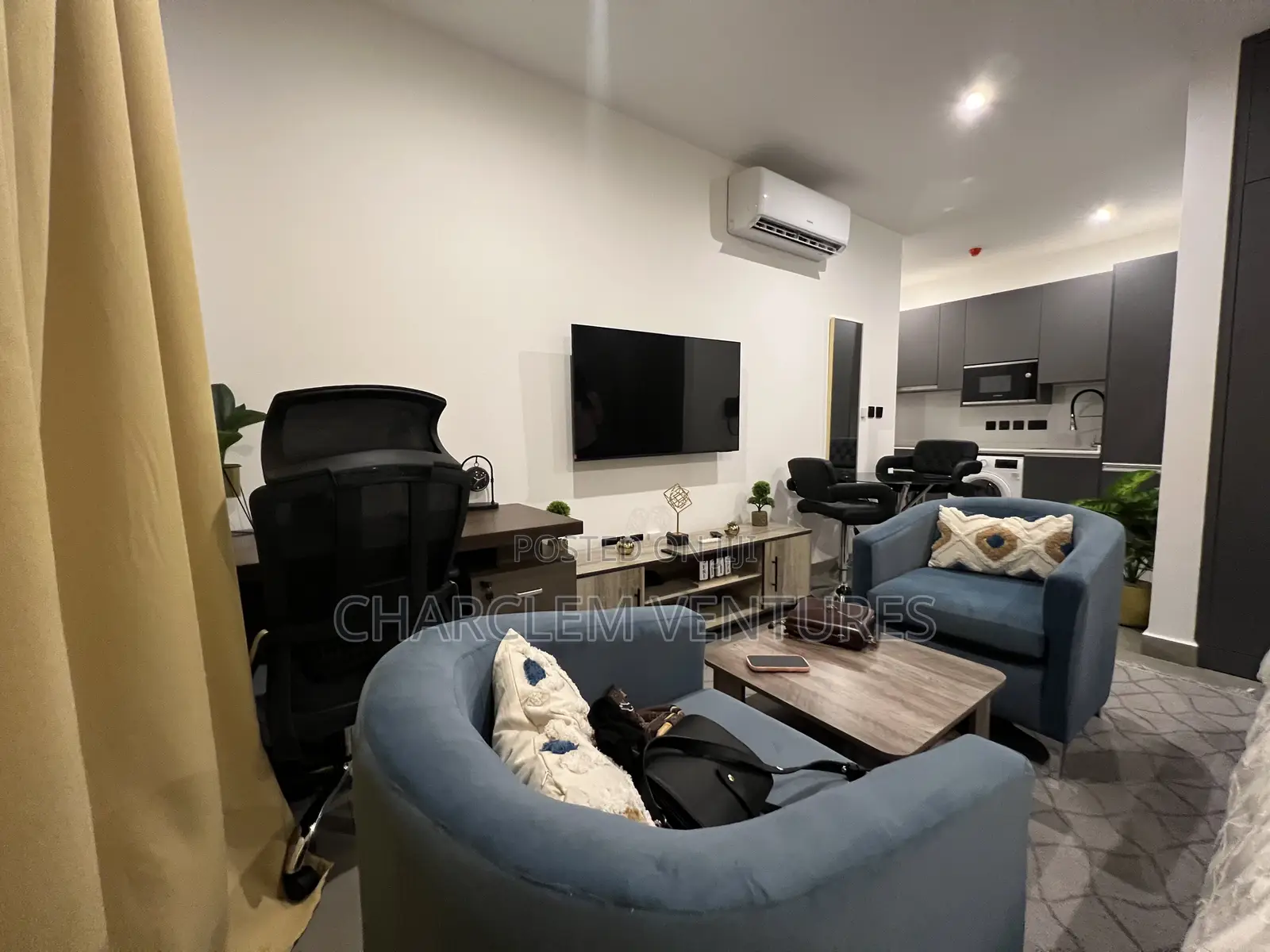 Furnished 1bdrm Apartment in Charclem Ventures, North Ridge for rent