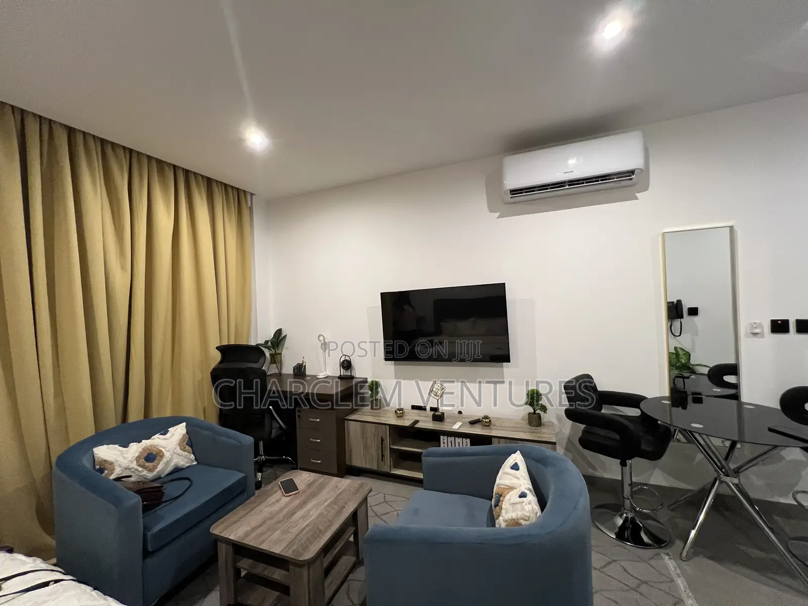 Furnished 1bdrm Apartment in Charclem Ventures, North Ridge for rent