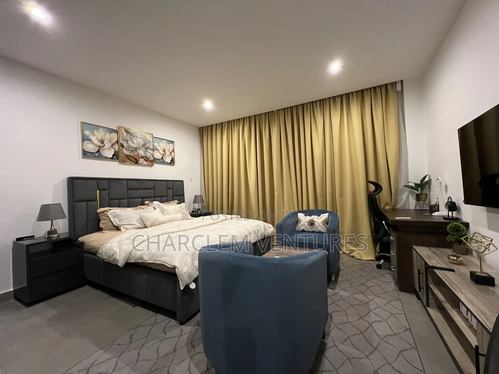 Furnished 1bdrm Apartment in Charclem Ventures, North Ridge for rent
