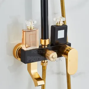 Black and Gold Three in One Shower