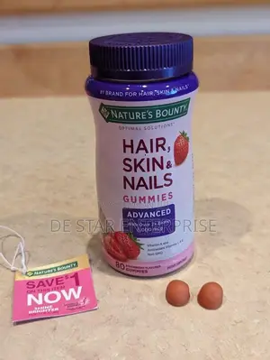 Strawberry Flavored Gummies for Nails, Skin and Hair