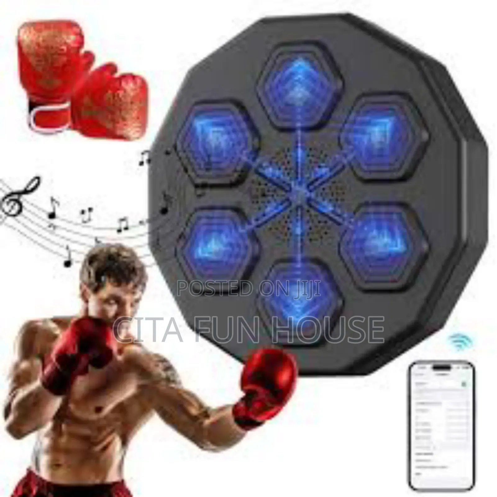 Boxing Machine Home Wall Mount With Boxing Gloves