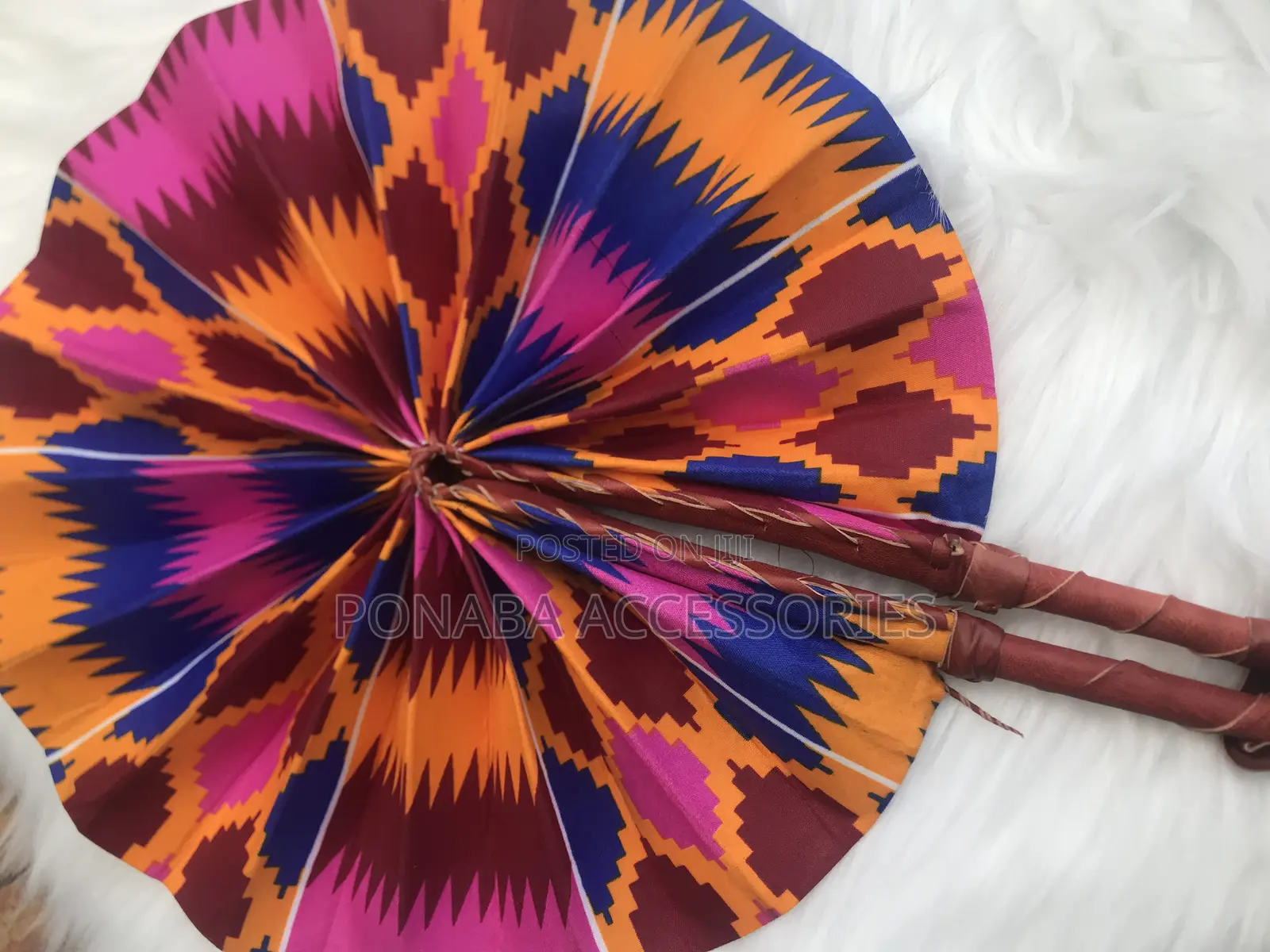 African Print Fan