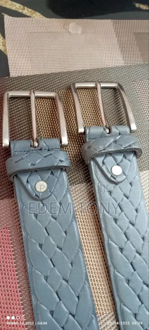 Lead Blue Genuine Leather Belts