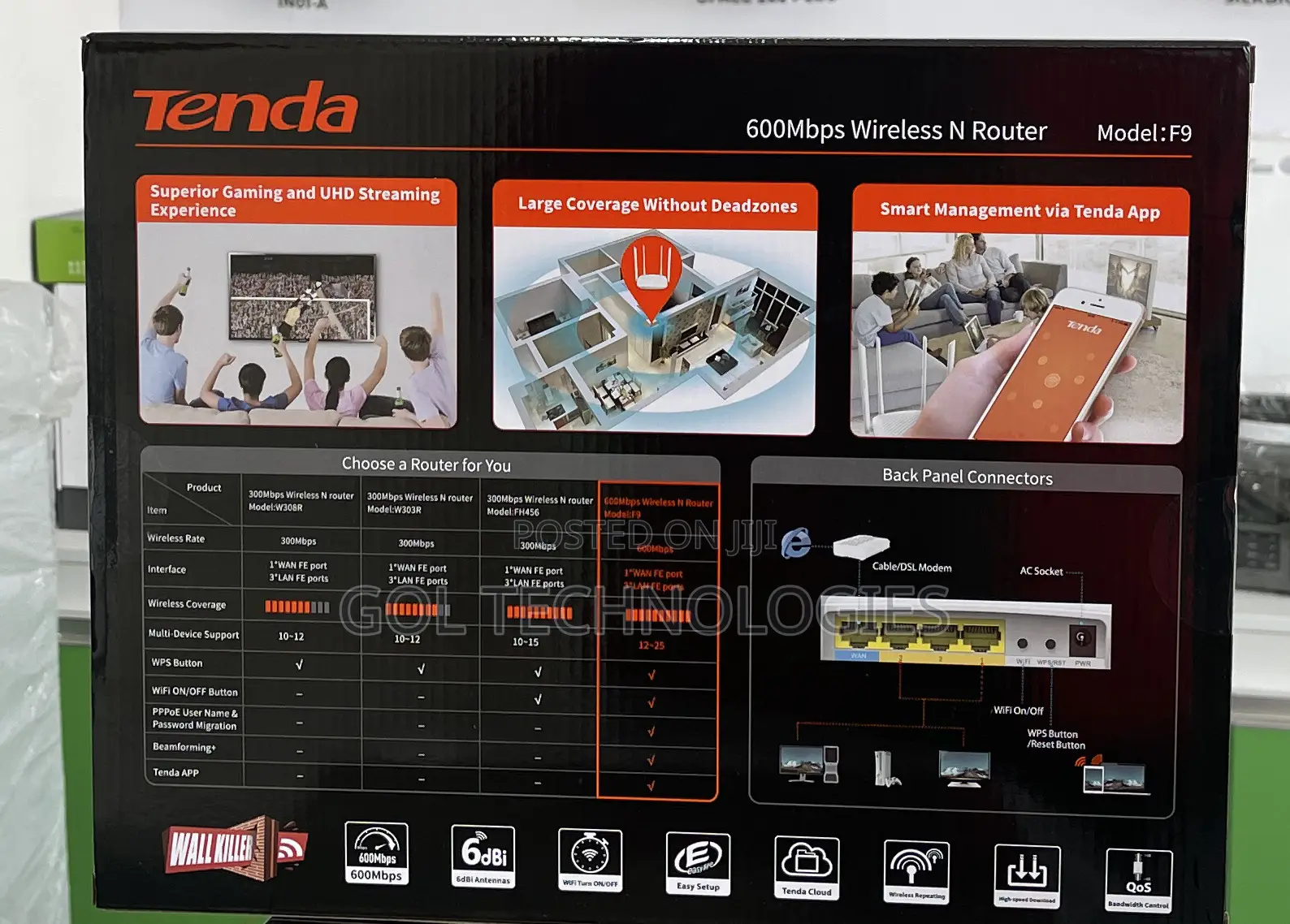 Tenda Wireless Router 600mbps for Super Fast Experience