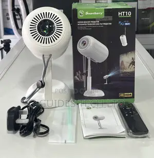 Smart Barry Portable Projector With Wifi and Bluetooth Ht10