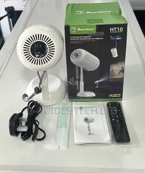 Smart Barry Portable Projector With Wifi and Bluetooth Ht10