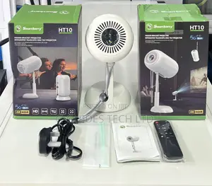 Smart Barry Portable Projector With Wifi and Bluetooth Ht10