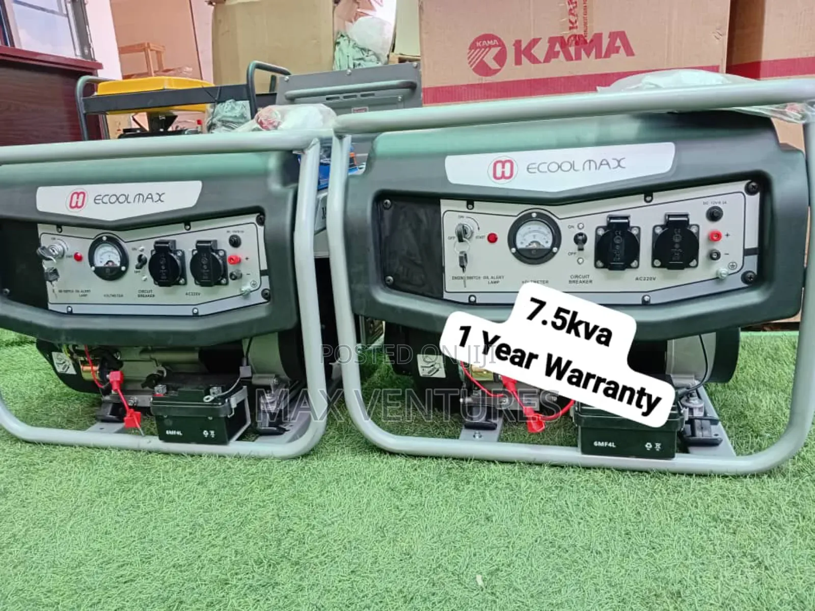 7.5kva Key Start Petrol Generator Super Efficient