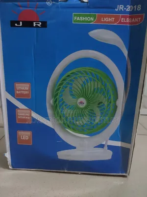 Rechargeable Electric Fan With Led Light