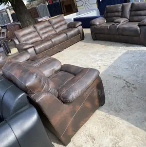 Foreign Leather Recliner Sofa Sets (Cash on Delivery)