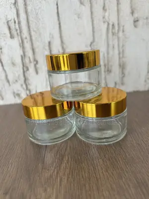 50ml Transparent Glass Cosmetics Jar