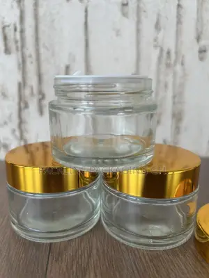 50ml Transparent Glass Cosmetics Jar