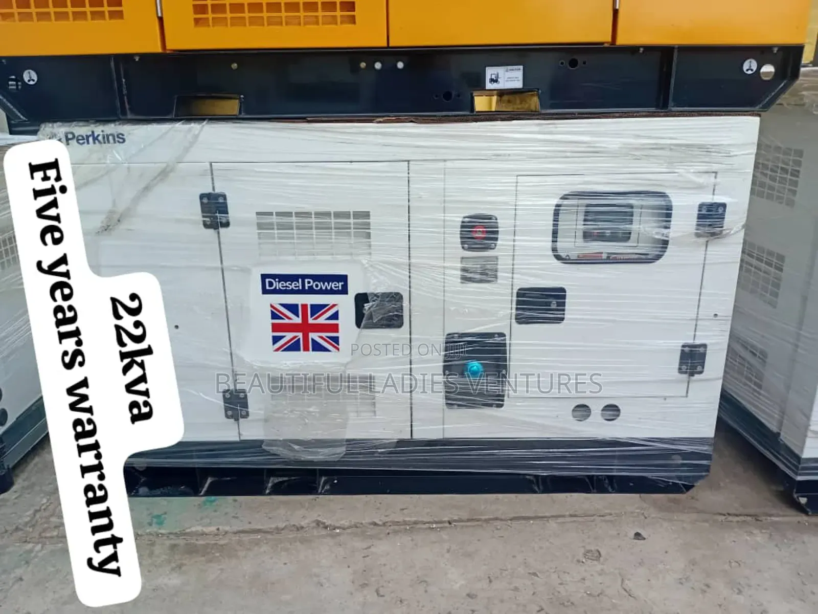 Perkins 22kva 18000watts Diesel Generator Compact Design Uk
