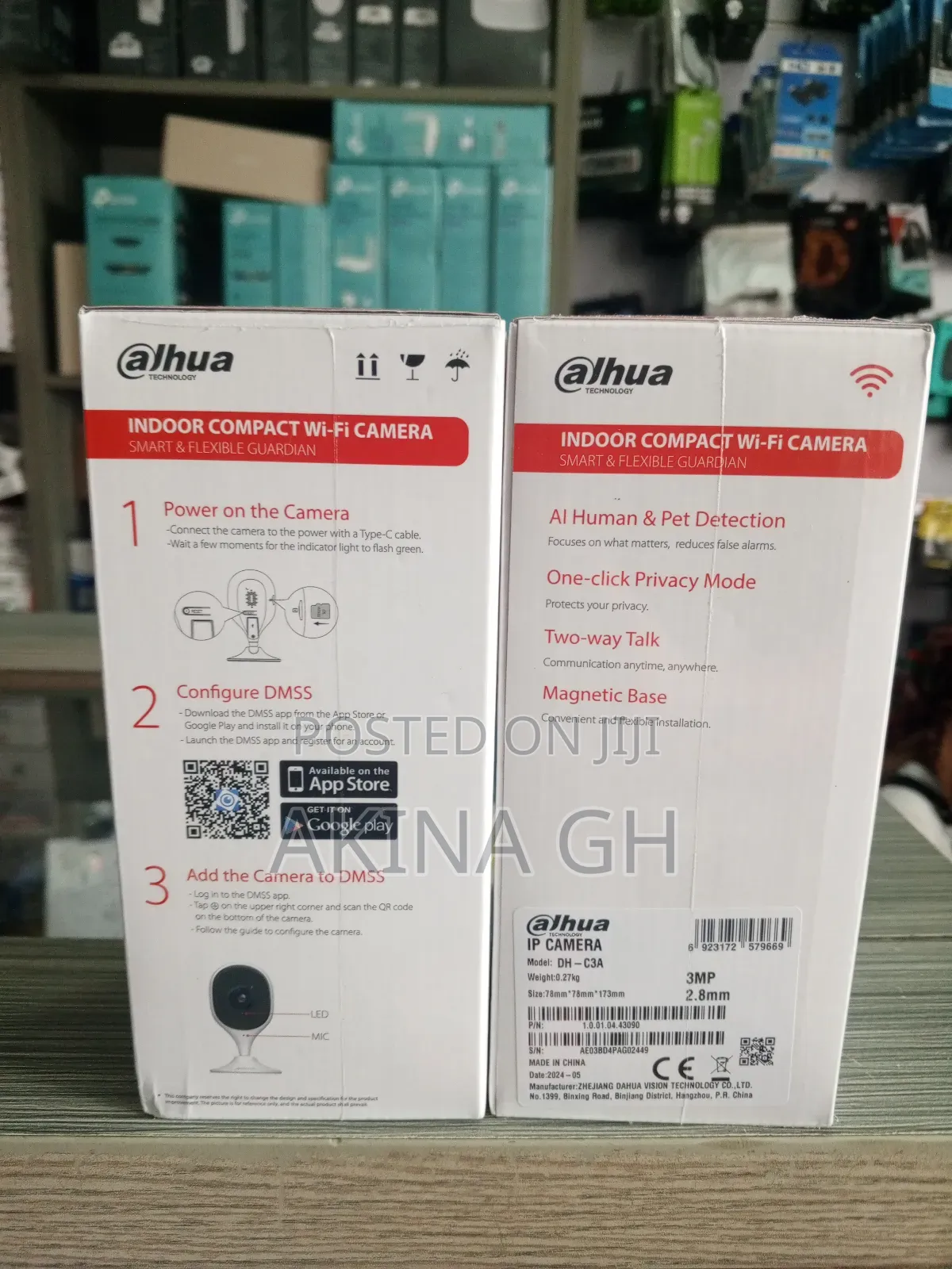 Dahua Indoor Compact Wifi Camera 3mp Cube A1