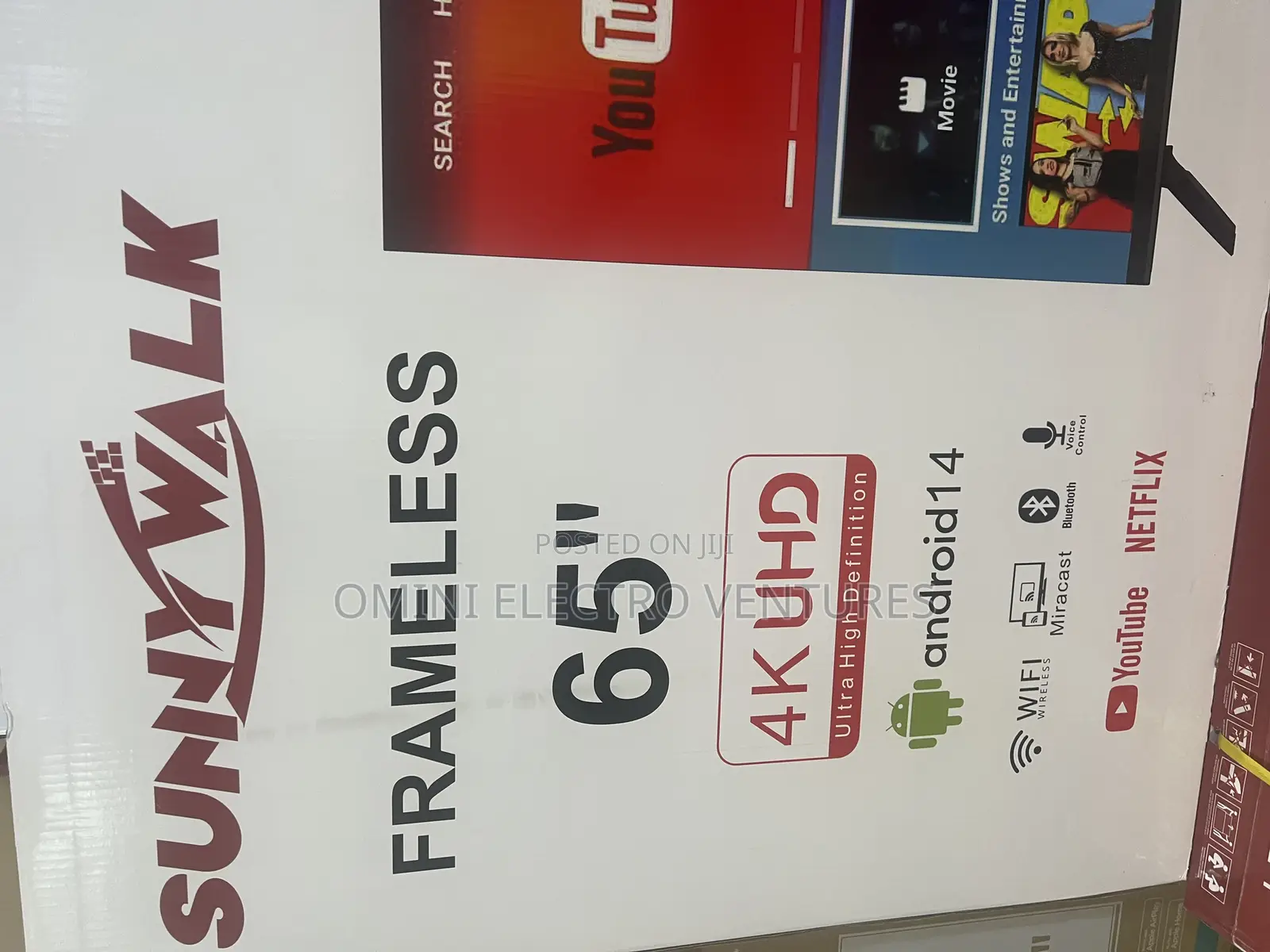 Brand New Sunny 65” Smart Tv