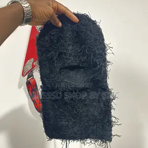 Ski Mask Fuzzy Type. Yeat Balaclava With Distressed Material