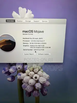 Laptop Apple MacBook Pro 2017 16GB Intel Core I7 SSD 256GB
