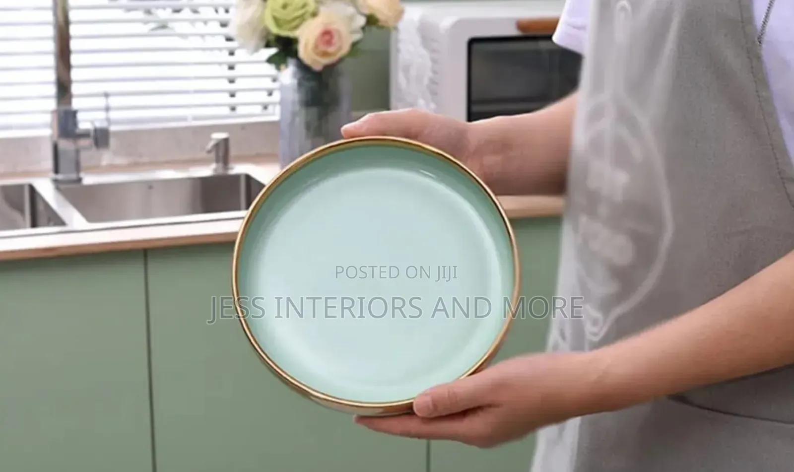 Dinnerware Set for 8 People (Mint Green)