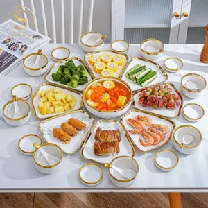 Dinnerware Set for 8 People (White )