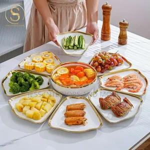 Dinnerware Set for 8 People (White )