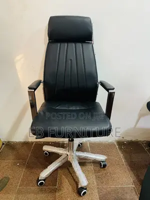 Black Leather Executive Office Chair