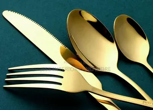 24-Piece Forged Stainless Steel Gold