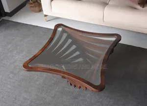Center Table (Tempered Glass Top)
