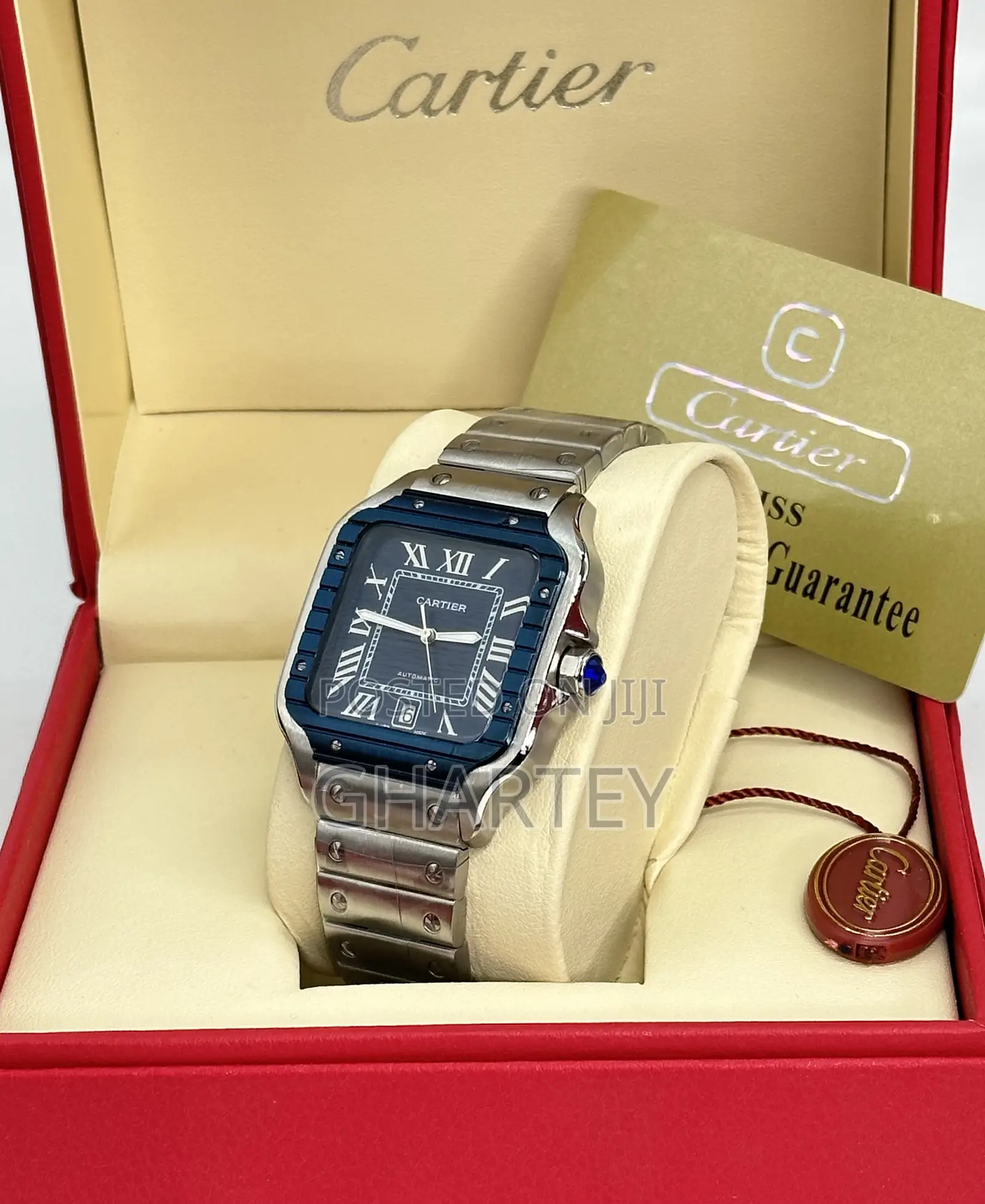 Premium Santos De Cartier Watch || Chain Strap