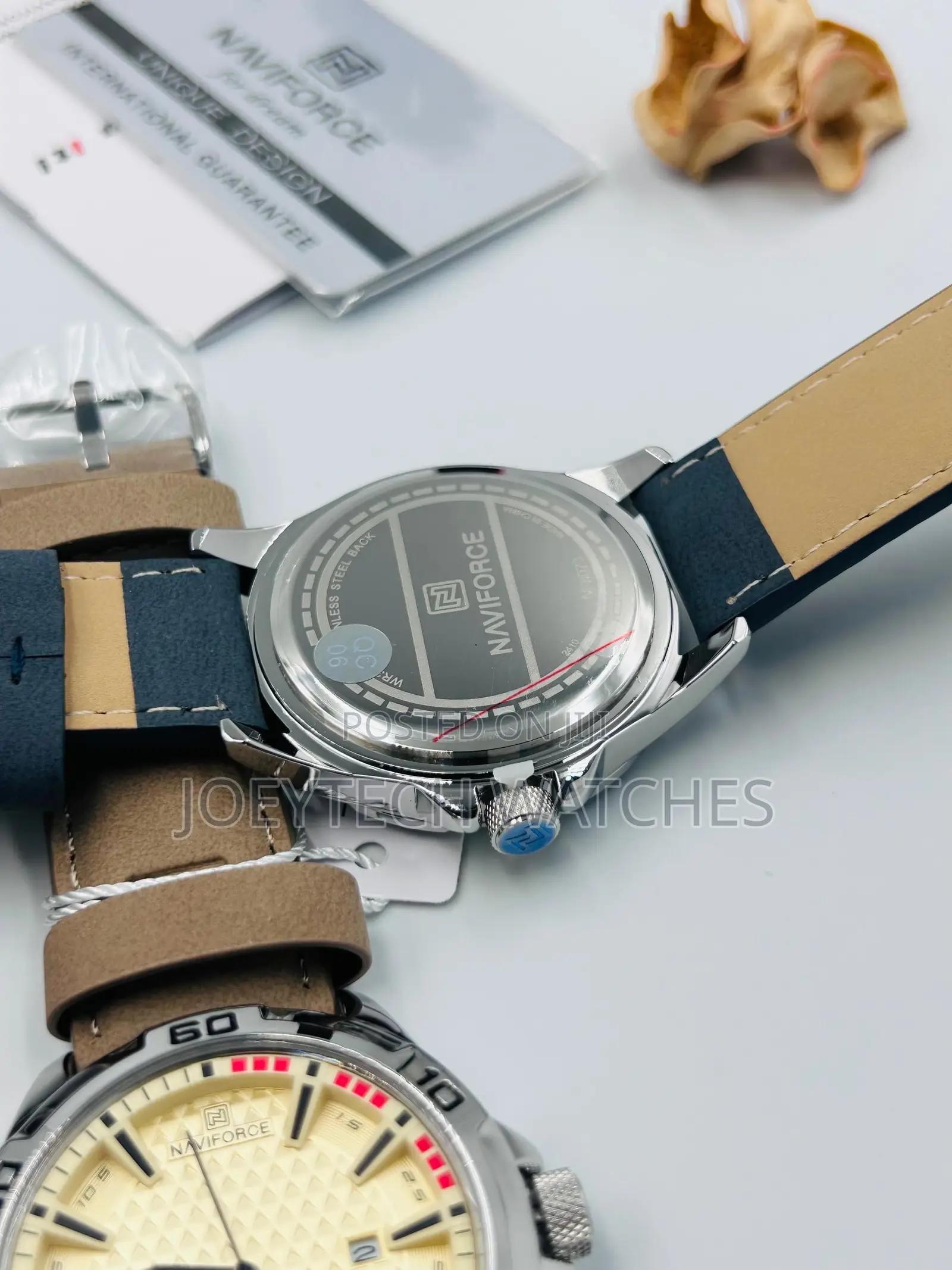 Naviforce Analog Leather Watches