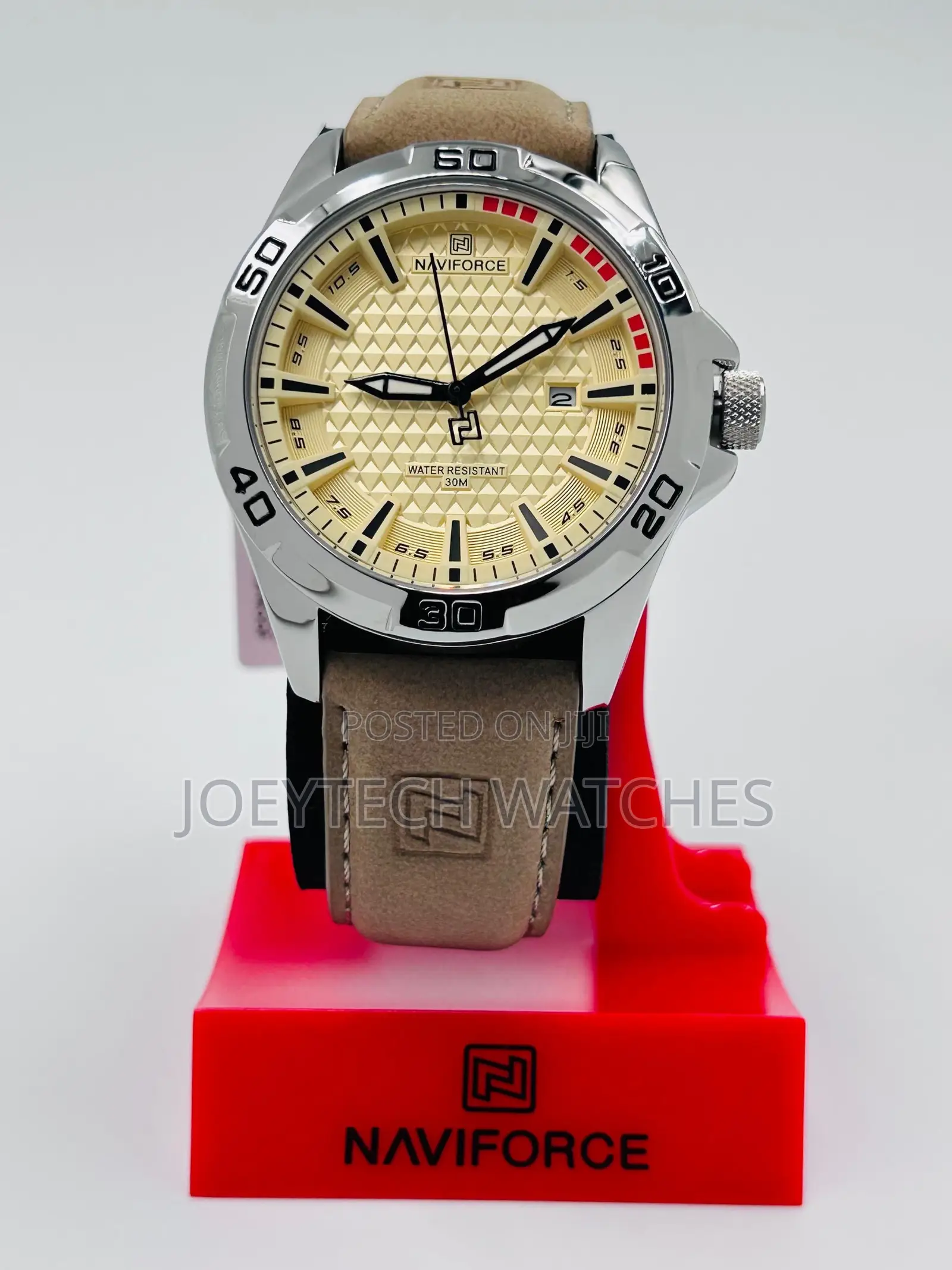 Naviforce Analog Leather Watches