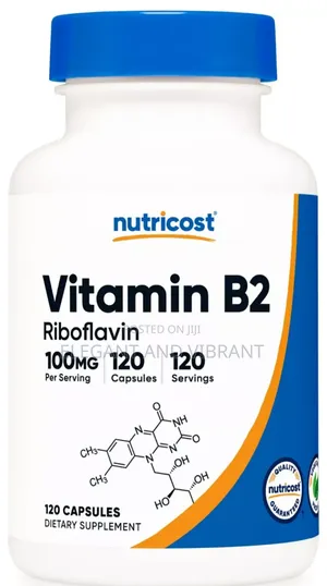 Nutricost Vitamin B2 (Riboflavin) 100mg, 120 Capsules