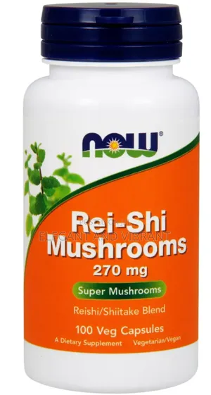 Now Foods Rei-Shi Mushrooms, 270 Mg, 100 Veg Capsules