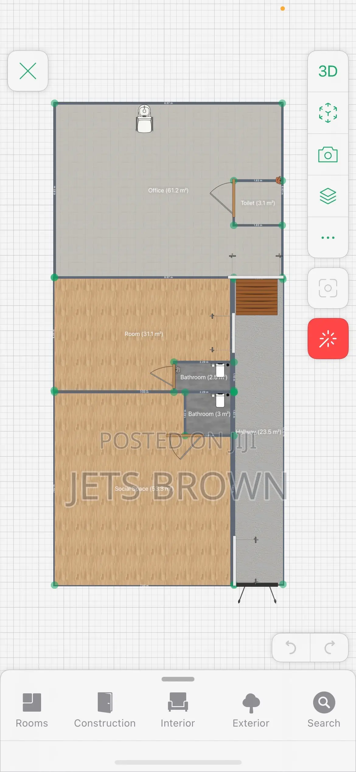 160m2 Space for Rent in Danyame – Customize to Your Setup