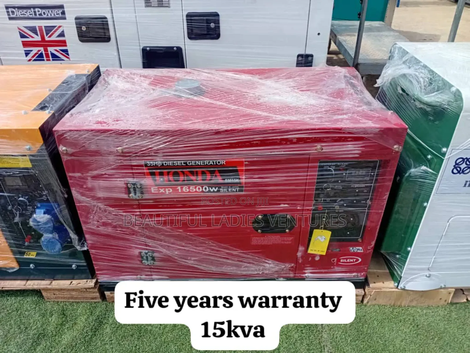 Reduced Downtime 15kva Perkins Diesel Genset Key Start Japan