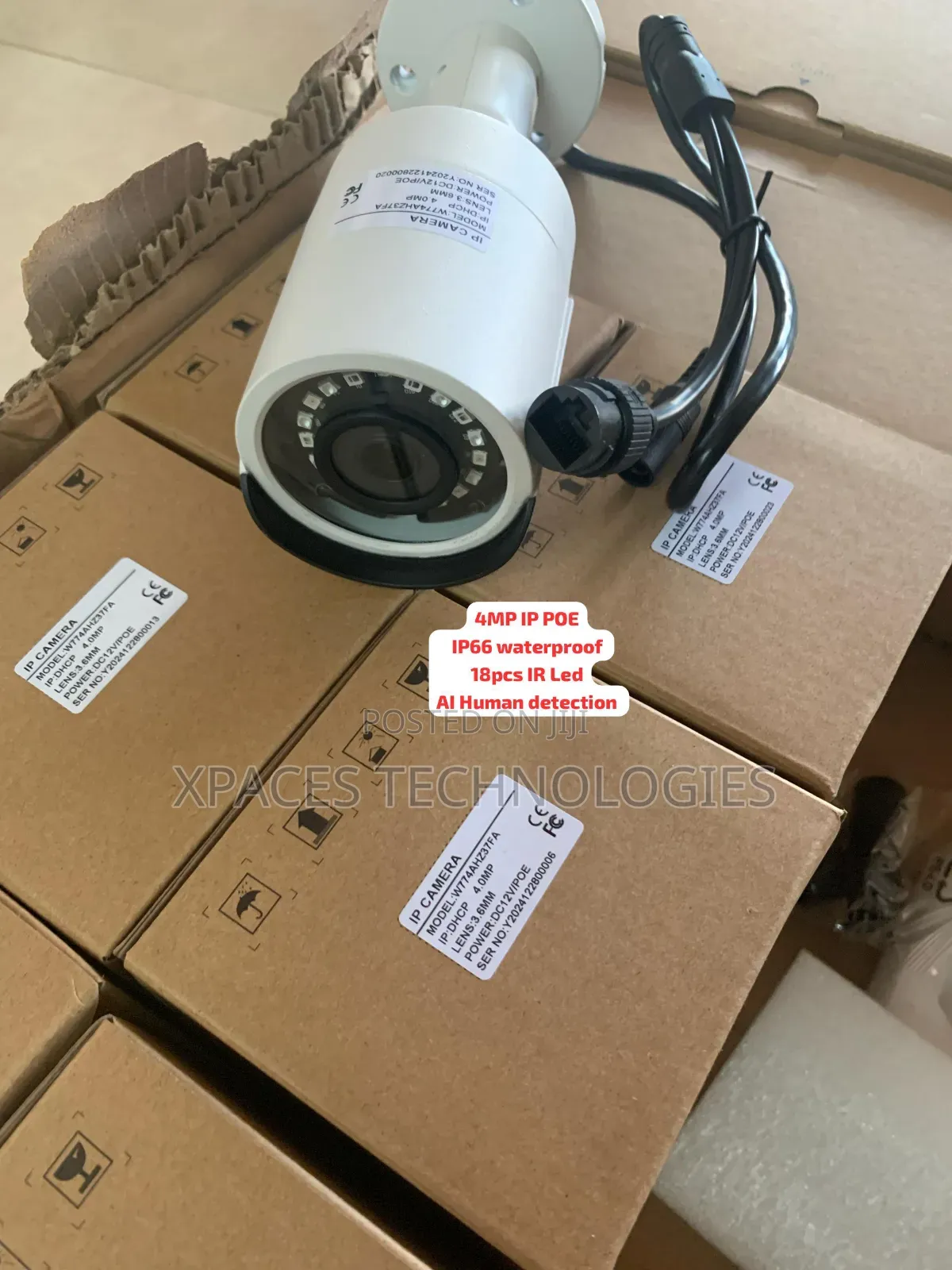 Ycx 4mp 18pcs Array Ir Led Ip Bullet Camera, Built-in Mic