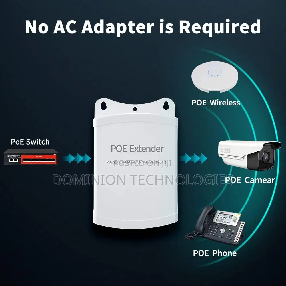 298 Poe 1-4jf Repeater 60w 250m for Cameras