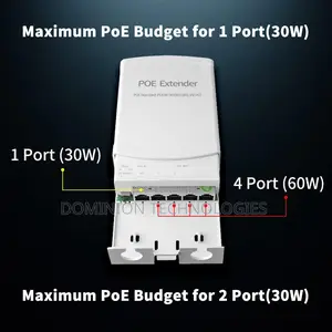 298 Poe 1-4jf Repeater 60w 250m for Cameras