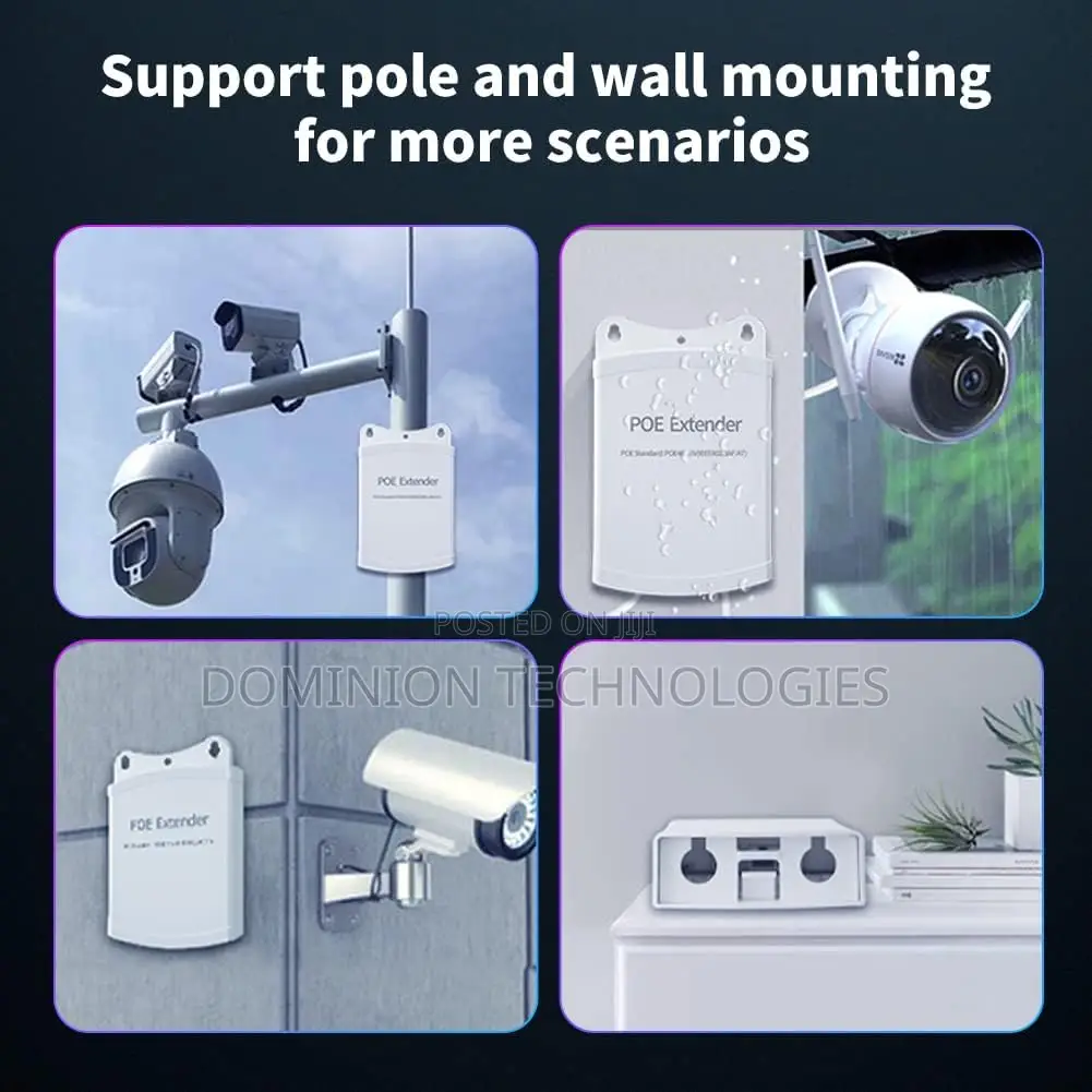 298 Poe 1-4jf Repeater 60w 250m for Cameras