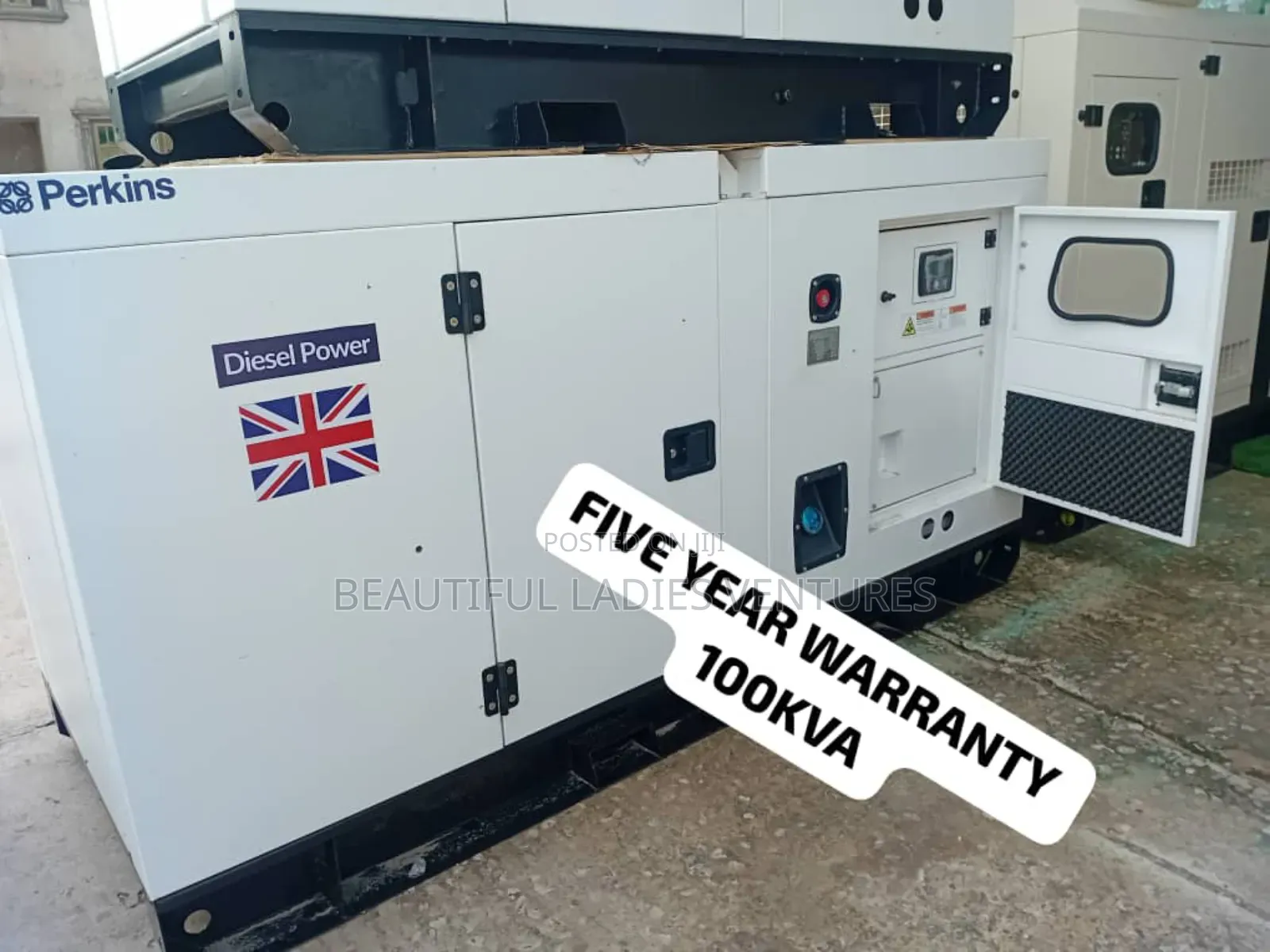 Low Carbon 100kva Perkins Diesel Silent Gen Diesel Generator
