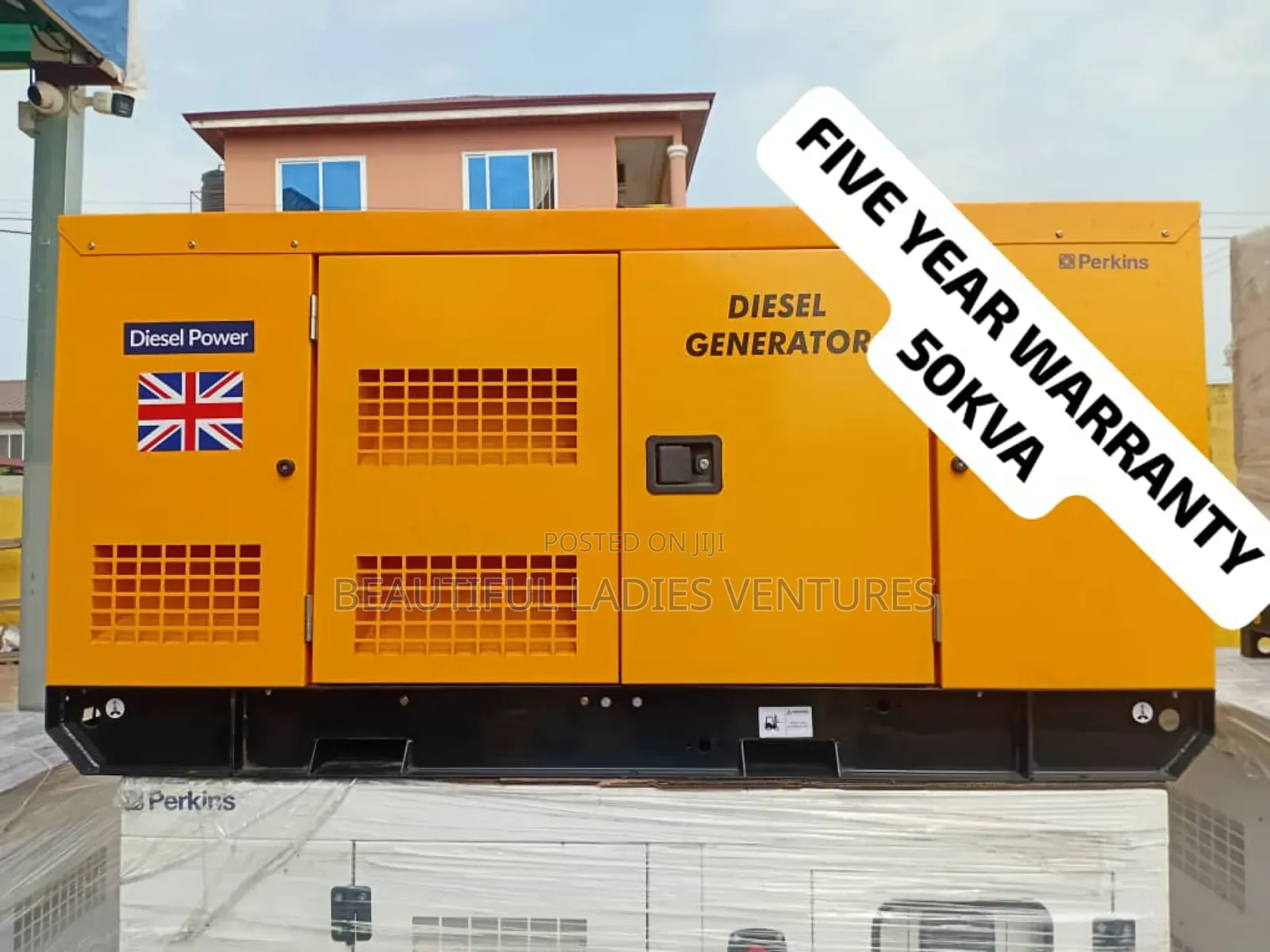 Low Carbon 50kva Perkins Diesel Silent Gen Diesel Generator