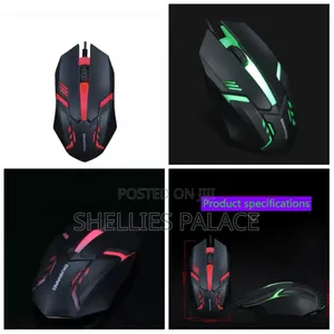 Mouse Colorful Luminous Wired Desktop USB Office Mouse