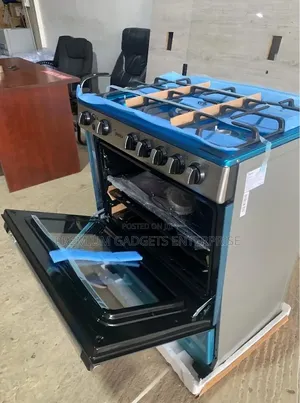 Midea 5 Burner 80x60cm Gas Cooker, 30amg5g027 Oven Grill