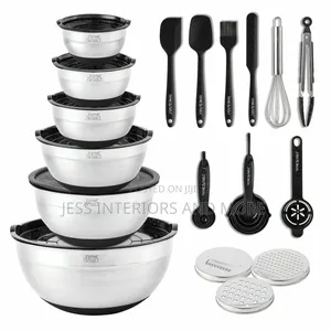 32 Piece Stainless Steel Mixing Bowls