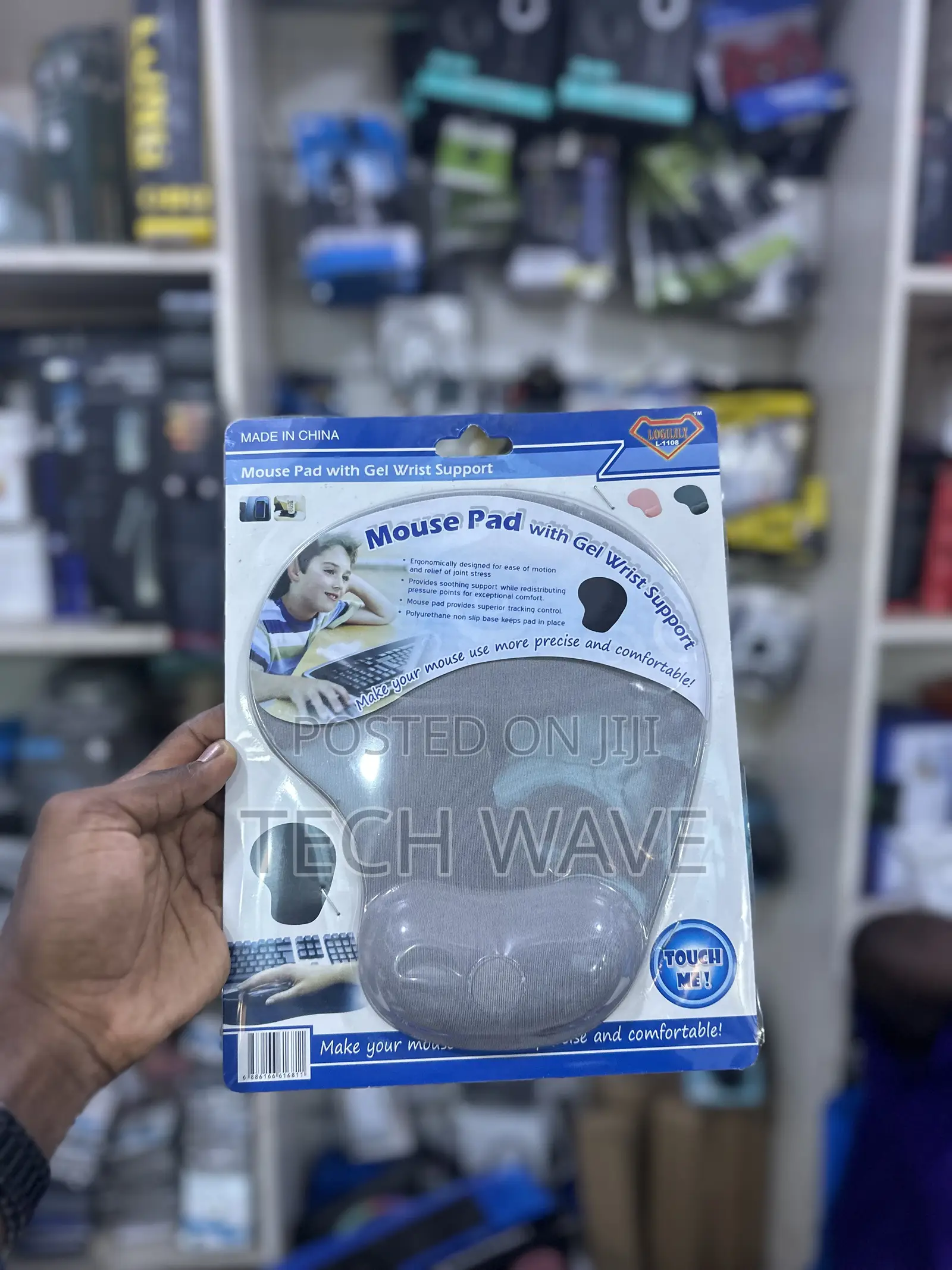 Mouse Pad With Gel Wrist Support