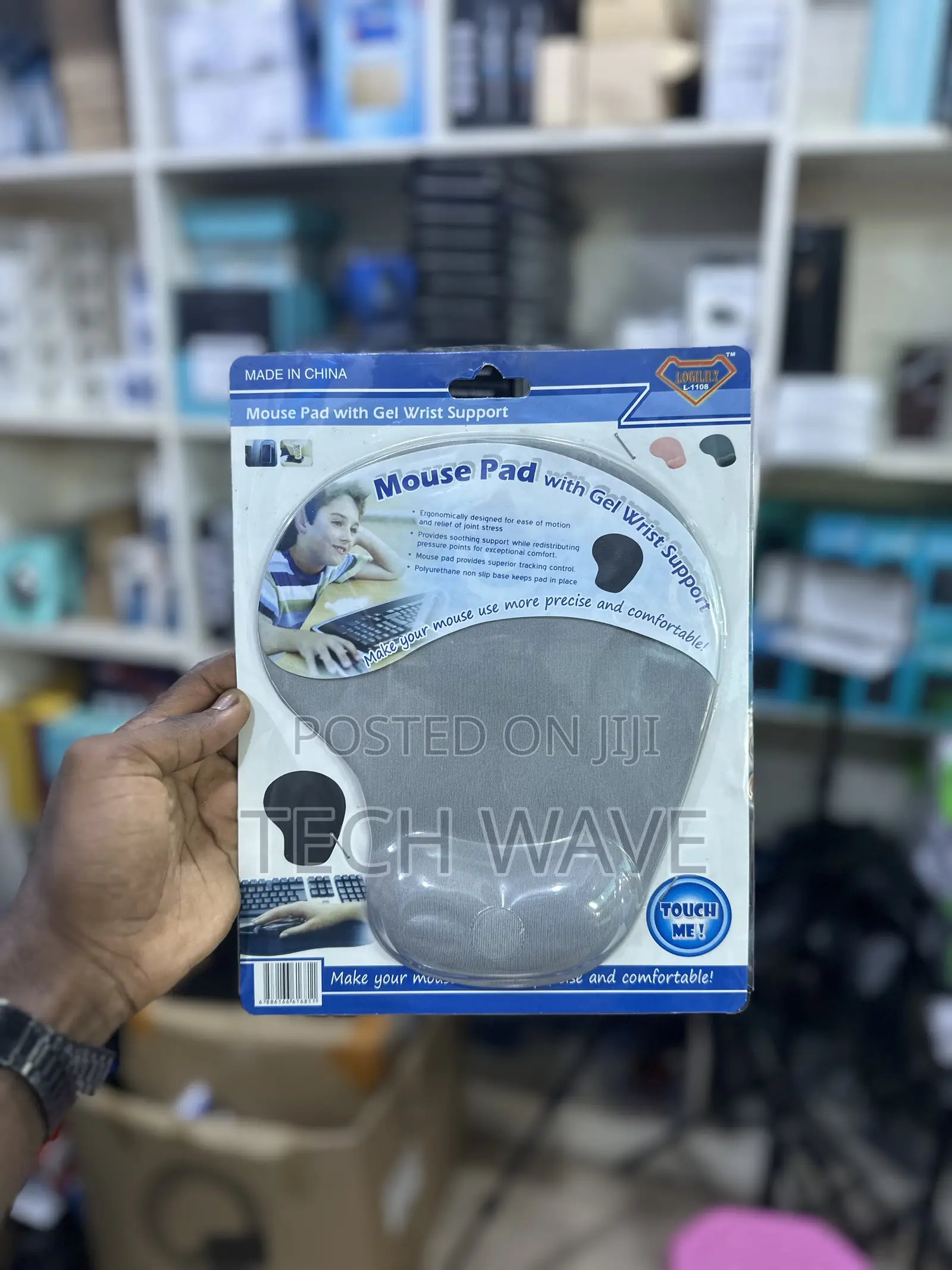 Mouse Pad With Gel Wrist Support