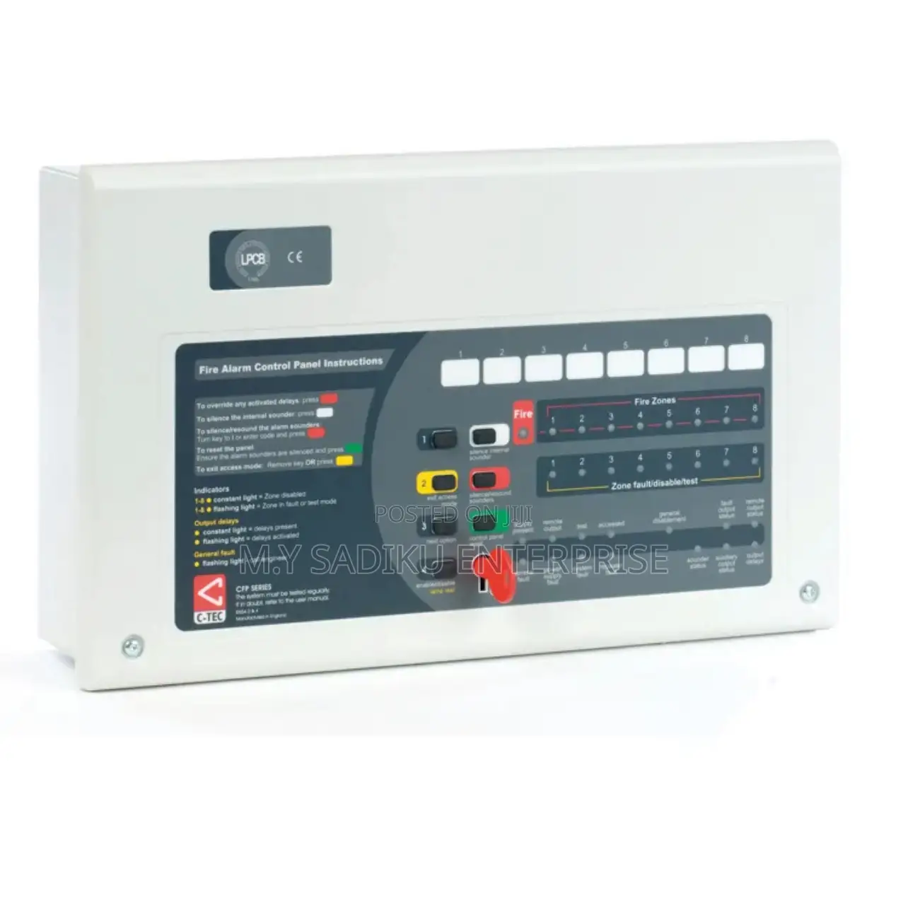 C-tech Uk Conventional Fire Alarm Panel (2zone)
