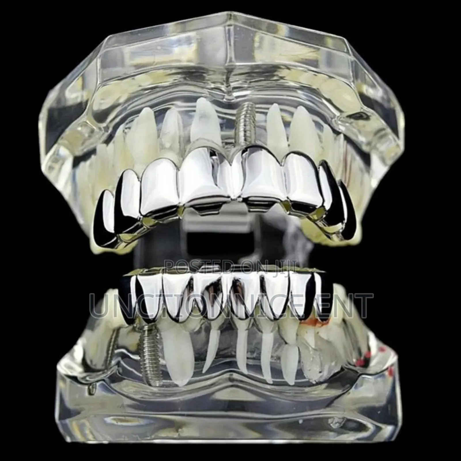 Hip Hop 8 Tooth Grills Teeth Caps White - Top Grills